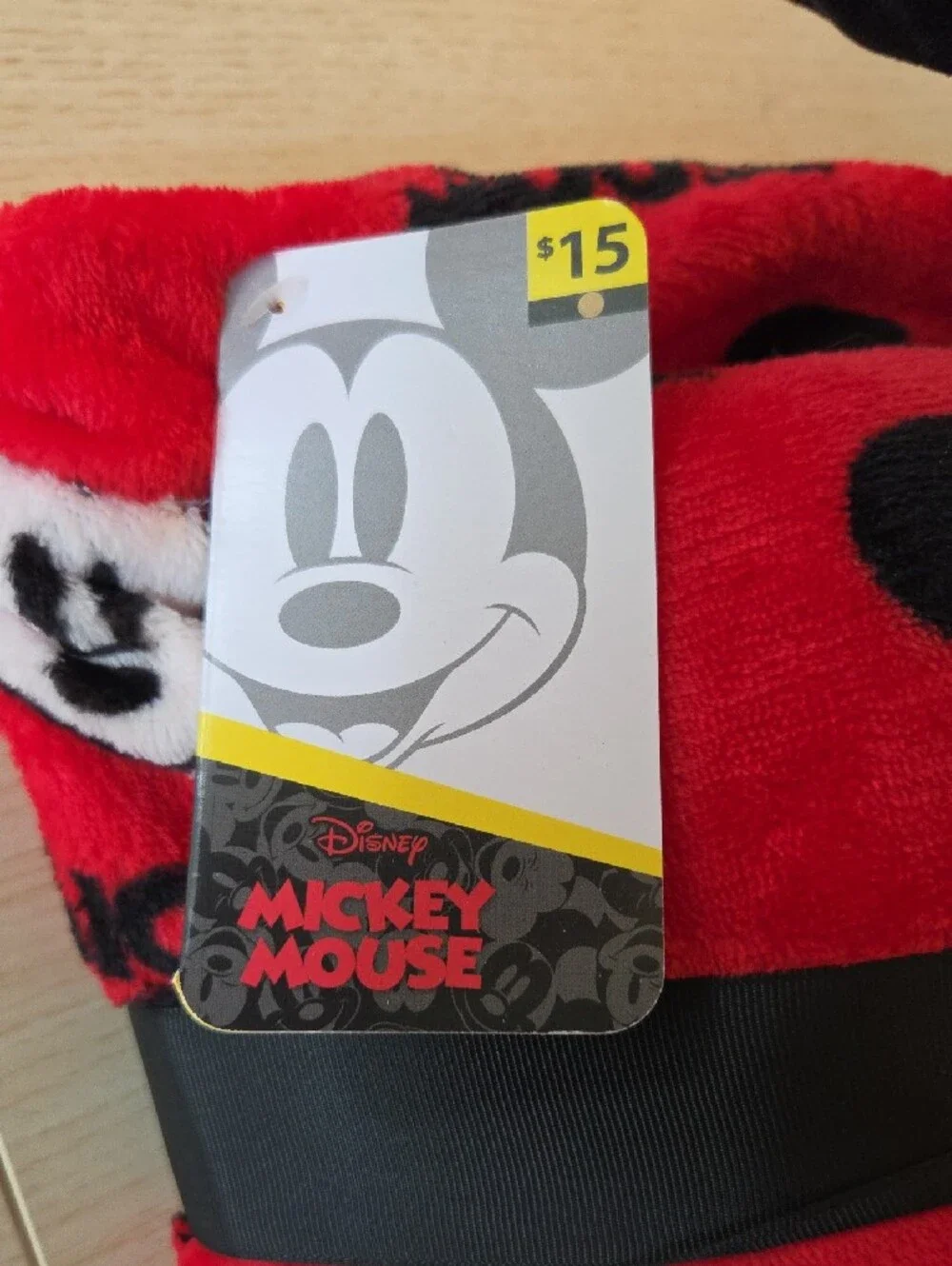 Disney Mickey Mouse Plush Toy & Red Mickey Blanket Set